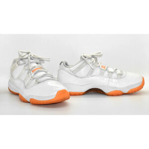 C0 Auth NIKE AIR JORDAN 11 Retro Low White/Bright Citrus Shoes AH7860-139 Sz 9